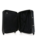 GG Supreme Monogram Azalea Calfskin Retro Interlocking G Small Savoy Cabin Trolley Black