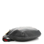 Grained Calfskin Small Logo Belt Bag Black