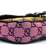 Monogram Multicolor Matelasse Diagonal Super Mini GG Marmont Shoulder Bag Green Blue Yellow Light Blue Pink