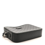 Guccissima Zip Pouch Wristlet Black