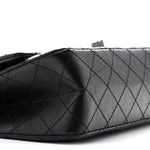 Aged Calfskin Quilted 2.55 Reissue 225 Flap Black