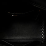 Vitello Small Rockstud Double Handle Tote Black
