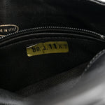 Patent Flap Waist Belt Bag Black