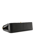 Lambskin Quilted Medium Single Flap Black