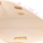 Sequin Logo CC Small Single Flap White Multicolor