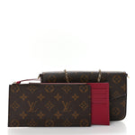 Monogram Pochette Felicie Chain Wallet Fuchsia