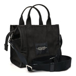 Cotton Canvas Small The Traveler Tote Bag Black