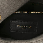 Jersey Quilted Toy Loulou Puffer Monogram Chain Satchel Chalk Beige