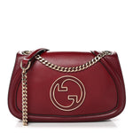 Calfskin Blondie Medium Shoulder Bag Dark Red