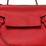 Grained Calfskin Mini Belt Bag Coquelicot