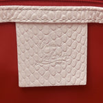 Calfskin Lizard Embossed Medium Paloma White