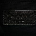 Crinkled Calfskin Matelasse Monogram Medium Niki Chain Satchel Black