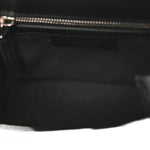 Calfskin Mini Pandora Box Logo Strap Crossbody Bag Black