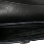 Grained Calfskin Saddle Bag Black