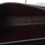 Lambskin Quilted Jumbo Double Flap Black