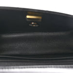Lambskin Quilted Mini Rectangular Flap Black