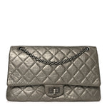 Metallic Aged Calfskin Quilted 2.55 Reissue 226 Flap Dark Gold