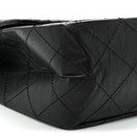 Aged Calfskin Quilted 2.55 Reissue 227 Flap Black