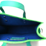 Taurillon Illusion Sac Plat XS Bleu Vert
