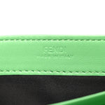 Nappa Matisse FF Embossed Continental Wallet On Chain Edamame