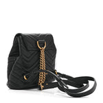 Calfskin Matelasse GG Marmont Flap Backpack Black