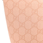 GG Supreme Monogram Textured Calfskin Web Super Mini Ophidia Shoulder Bag Pink