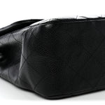 Caviar Quilted Jumbo Single Flap Black