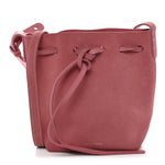 Suede Mini Mini Bucket Bag Blush