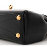 Smooth Calfskin Mini Bel Air Carry All Bag Black