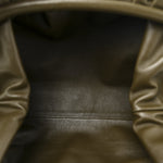 Smooth Butter Calf The Pouch Oversized Clutch  Kaki Fondent