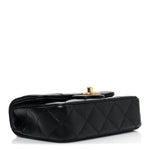 Caviar Quilted Mini Sweetheart Rectangular Flap Black