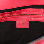 Nappa FF 1974 Embossed Baguette Rosa Fluo