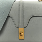 Grained Calfskin Teen Soft 16 Shoulder Bag Ice Blue