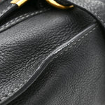 Calfskin Medium Marcie Satchel Black