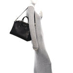 Sugar Goatskin Medium Antigona Black