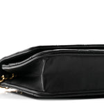Lambskin Quilted Wallet On Chain WOC Black