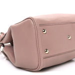 Pebbled Calfskin Small Soho Shoulder Bag Light Pink