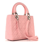 Lambskin Cannage Medium Lady Dior Light Pink