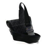 Oblique Mens Saddle Bag Black