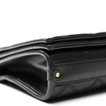 Lambskin Quilted Mini Becky Chain Bag Vert Fonce