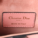 Grained Calfskin Mini Saddle Bag Pink