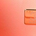 Lambskin Quilted Small Double Flap Light Orange
