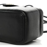 Shiny Caviar Preppy Coco Long Vanity With Strap Black