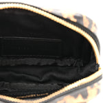 Calfskin Heart Leopard Print Monogram Baby Lou Camera Bag Toffee