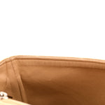 Jersey Quilted Medium Single Flap Beige