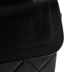 Lambskin Quilted Small Double Flap Black