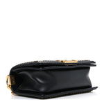 Lambskin Quilted Small Top Handle Boy Flap Black