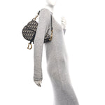 Oblique Saddle Bag Blue