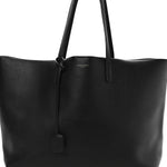 Calfskin Large Shopping Tote Black