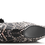Silk Dandelion Print De Manta Clutch Black